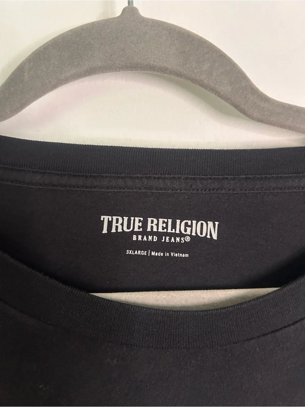 True Religion Black Short-Sleeve Graphic Crewneck Tee